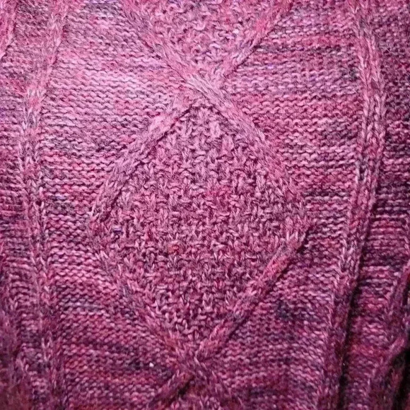 Red cropped knitted sweater by Arizona Jean  co size small. - Picture 2 of 6